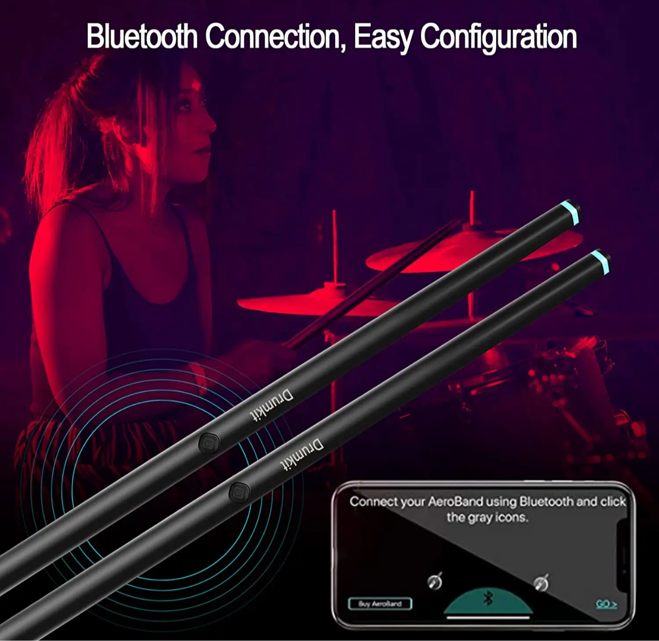 Electric Drumsticks /Air Drumset