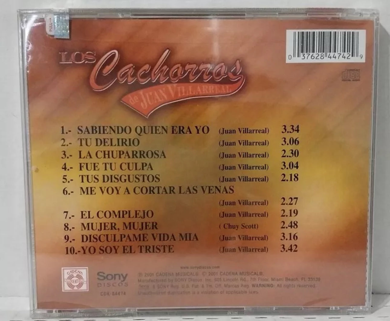 Los Cachorros De Juan Villarreal CD “ÉXITOS DE ORO”