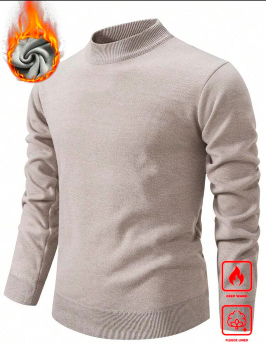 Solid Brown Long Sleeve Thermal (2PK)