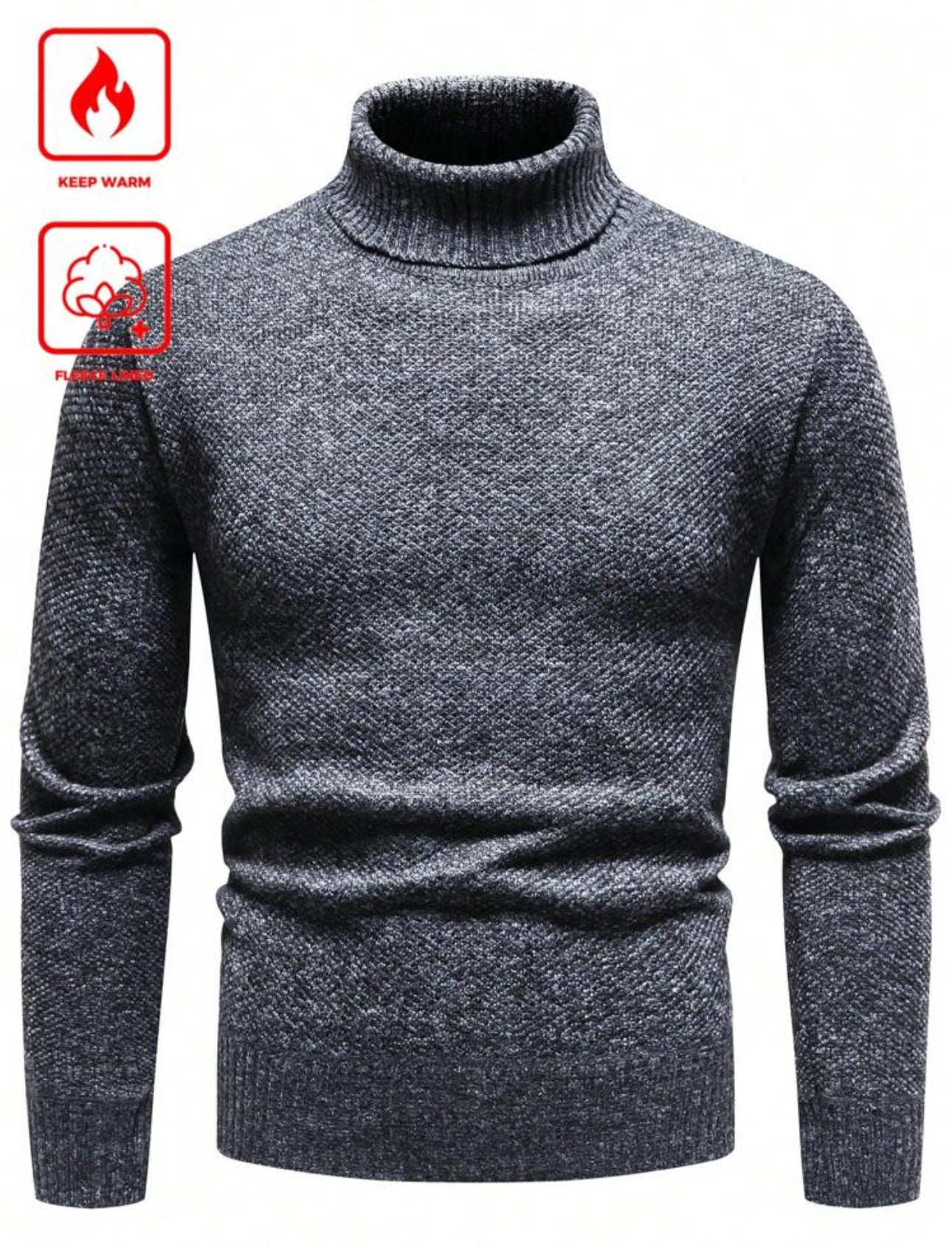 Turtleneck Thermal (1PK) DARK GRAY