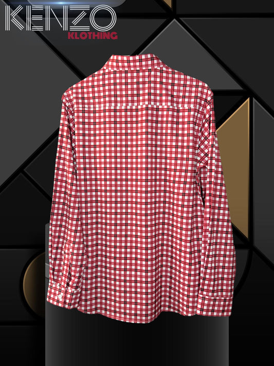 Red Long Sleeve Button Shirt